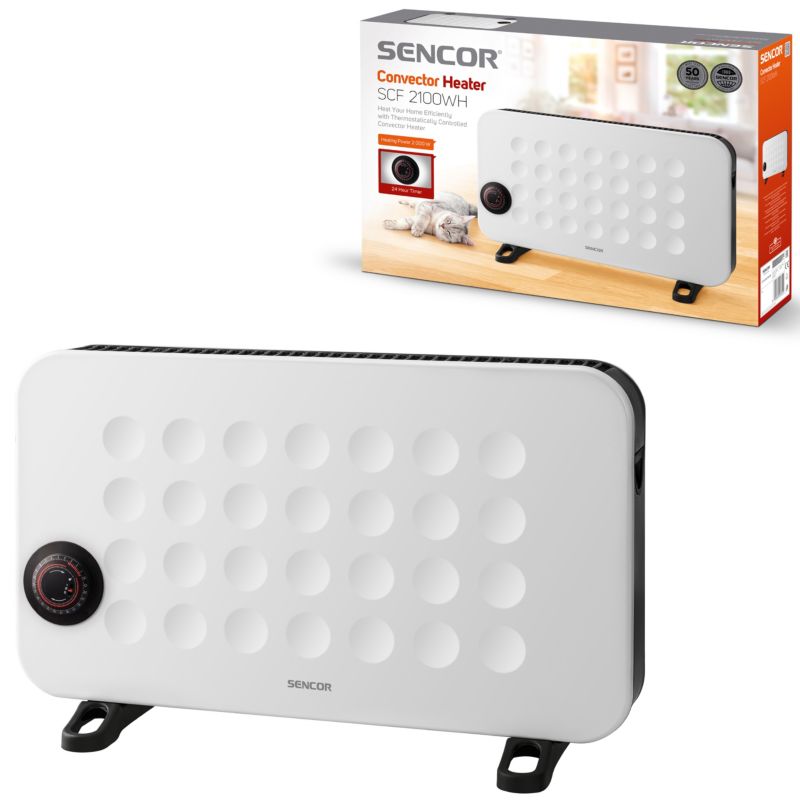 Grzejnik Sencor SCF 2100WH Energooszczędny Elektryczny 2000W Mocny 1szt