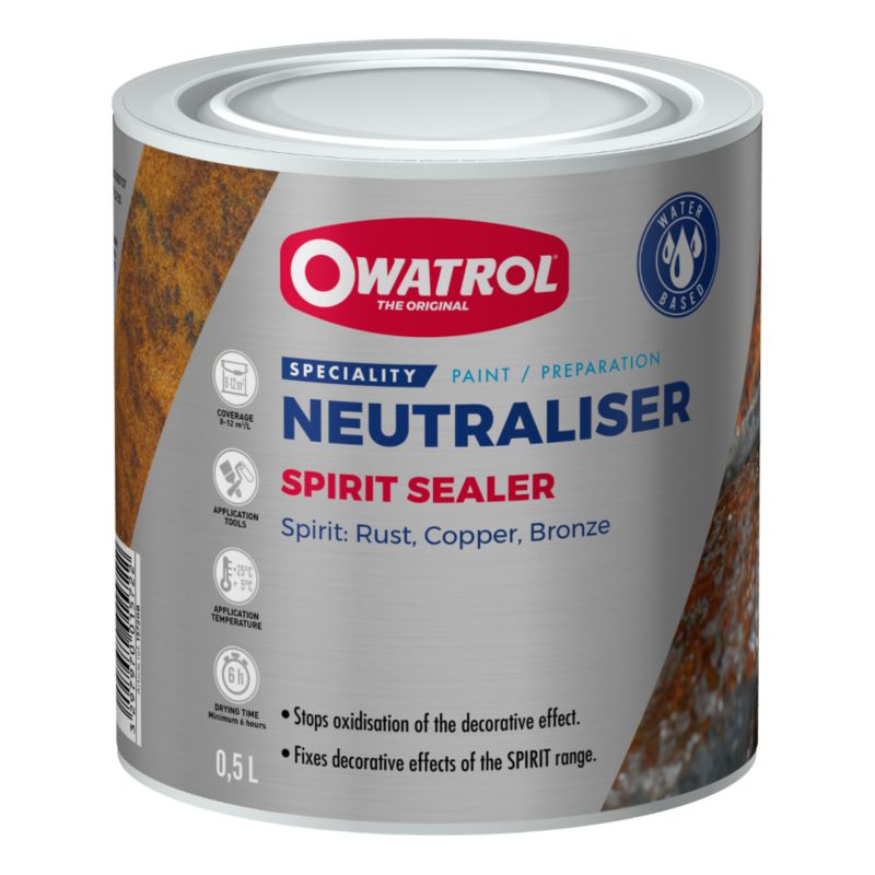 Środek zatrzymujący postęp korozji i patynowania Owatrol Spirit: Spirit Sealer 0.5L 1 szt.