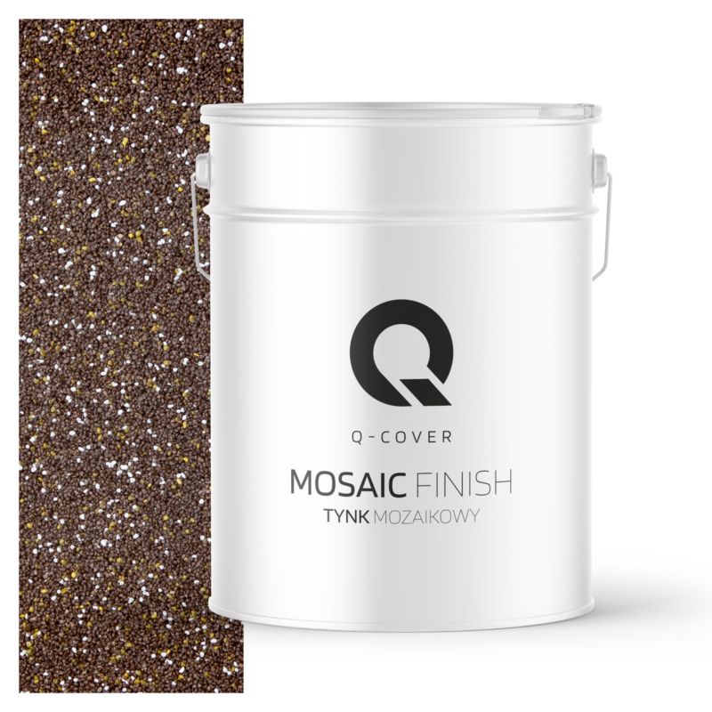 Tynk Mozaikowy Q-Cover Brązowy ciemny M63 12.5KG