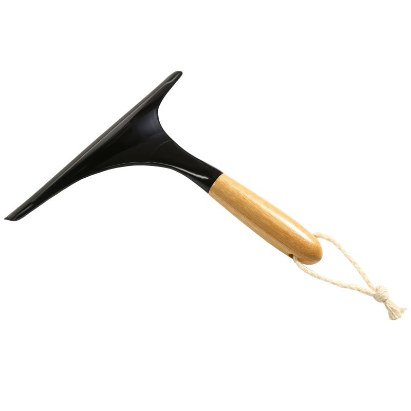 Ściągaczka wody Rodeno czarna do szyb kabin 1 szt.