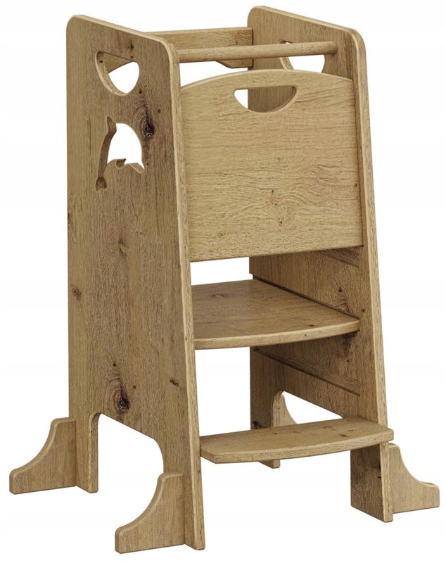 Pomocnik kuchenny Matkam stojak regulowany dla dziecka dąb artisan 1 szt.