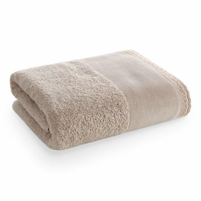 Ręcznik Kąpielowy Emi EUROFIRANY 70X140 Cm Beżowy 1 szt.