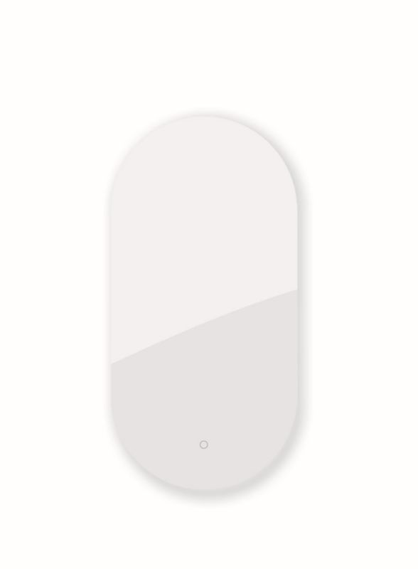 Lustro łazienkowe Oltens owalne LED 50x100 cm podświetlenie tył mata grzewcza bez ramy 1 szt.