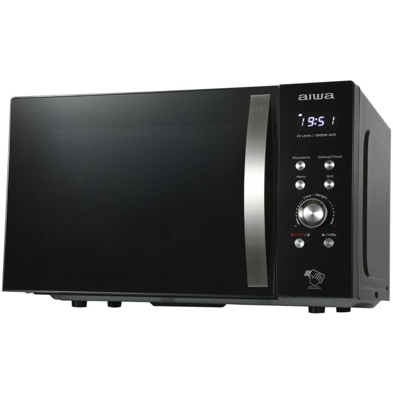 Kuchenka mikrofalowa AIWA MW-230DG/BK, 23 L, 800 W, grill, czarna - 1 szt.
