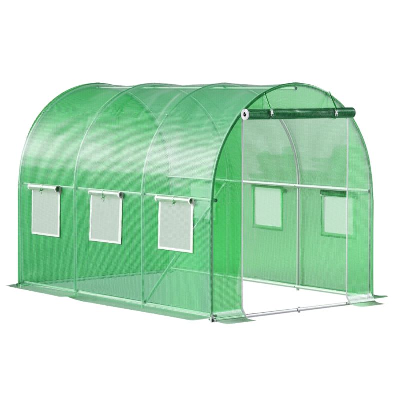 Tunel ogrodowy Bauerkraft foliowy szklarnia 4x2,5x2m 10m² zielony 1 szt.