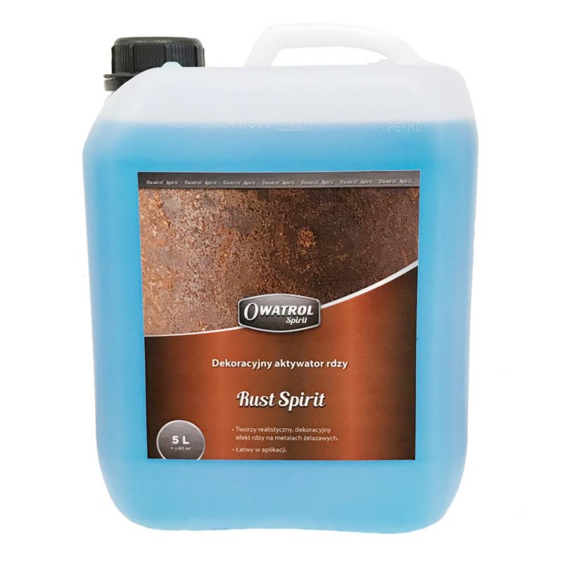 Dekoracyjny aktywator rdzy Owatrol Spirit Rust efekt rdzy 5L 1 szt