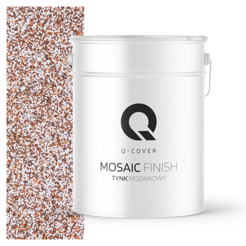 Tynk Mozaikowy Q-Cover Brązowo-rudy M61 12.5KG