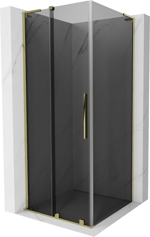 Kabina prysznicowa Mexen Velar L rozsuwana 100 x 100 cm grafit złota 1 szt.