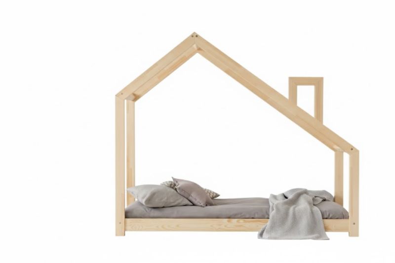 Łóżko dziecięce ADEKO Stolarnia MILA DMS 80x180 sosna 1 szt.