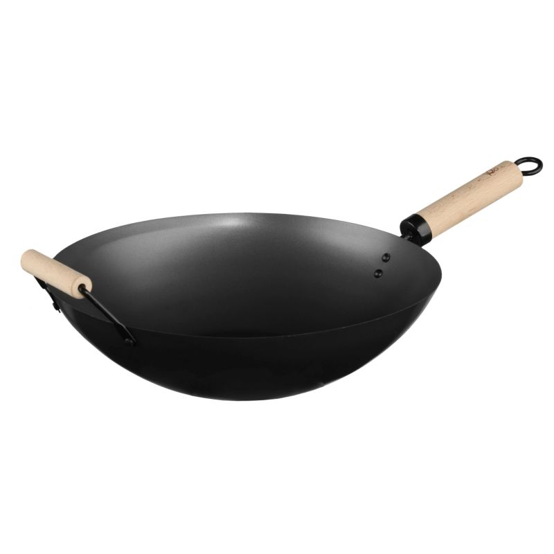 Patelnia głęboka Wok z rączką 5Five Simply Smart czarna 35 cm 1 szt.