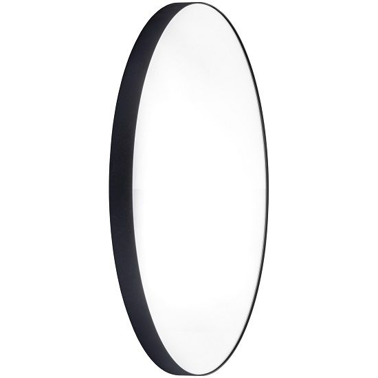 Lustro okrągłe ETAP Loft średnica 60 cm czarna rama 1 szt.