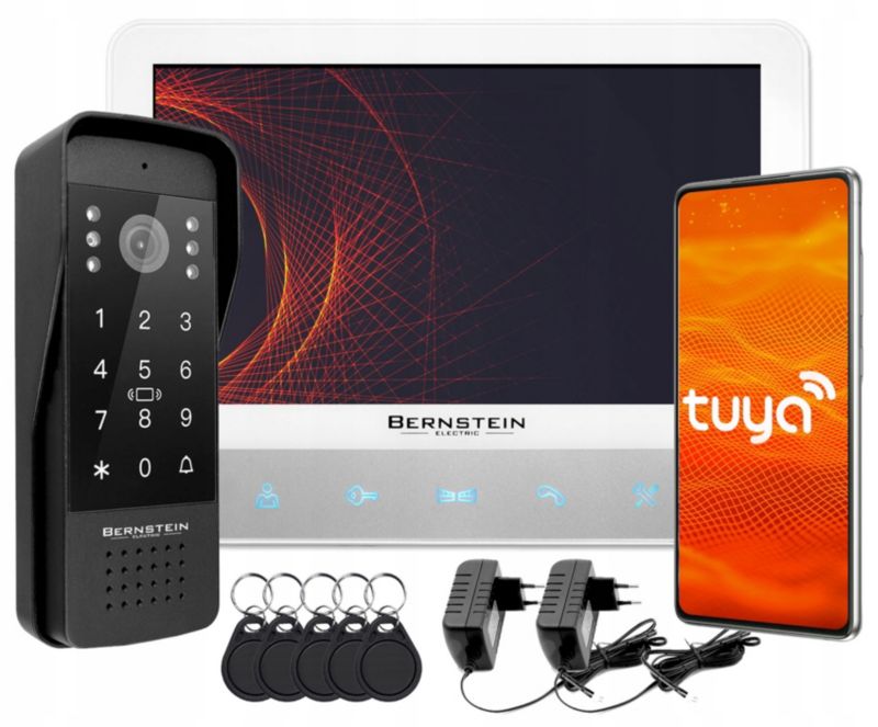 Wideodomofon VDS-70RU Bernstein 7" szyfrator breloki white 1szt.