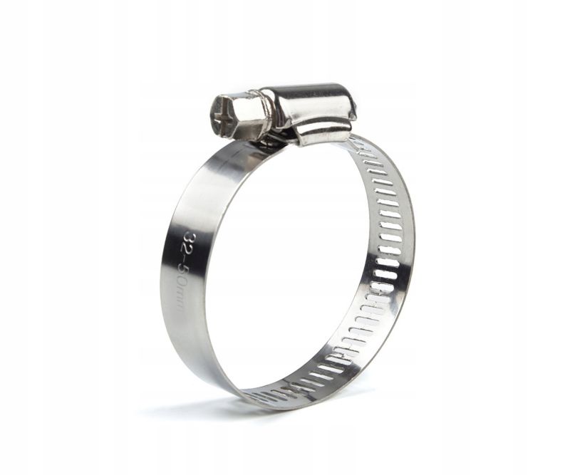 Opaska zaciskowa Polax ślimakowa "32-50" mm STAL NIERDZEWNA 25szt.