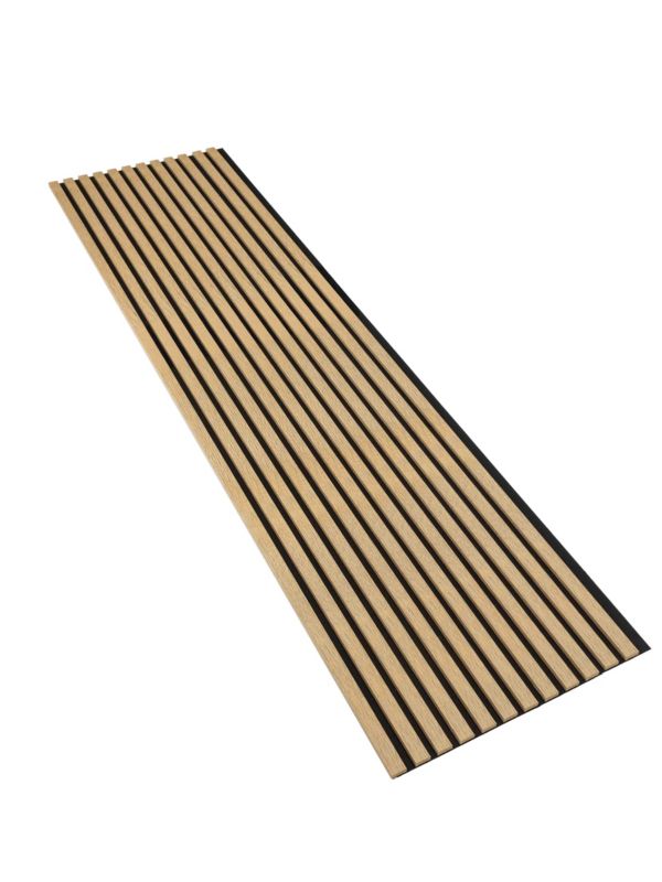 Lamele na Czarnej Płycie Ścienne SunWood 275x55cm Panele Dekoracyjne Dąb Cleveland 1 szt.