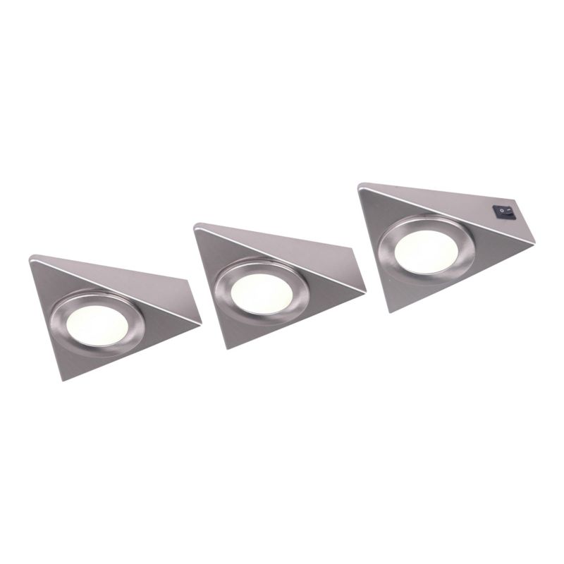 Oprawa podszafkowa LED GoodHome Chardin chrom 3 szt.