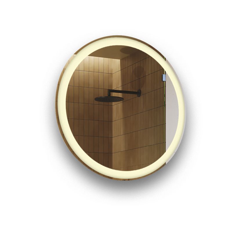 Lustro okrągłe LED Artforma 60 cm podświetlane łazienkowe średnica Barwa Ciepła 1 szt.