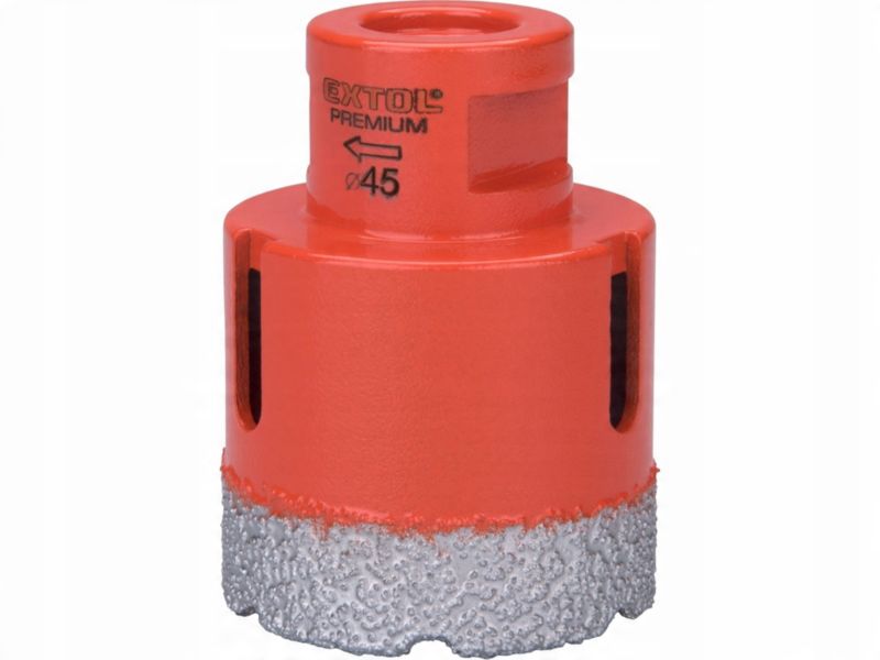 Otwornica diamentowa koronka wiertło Extol Craft 45 mm M14 do gresu płytek glazury 1 szt