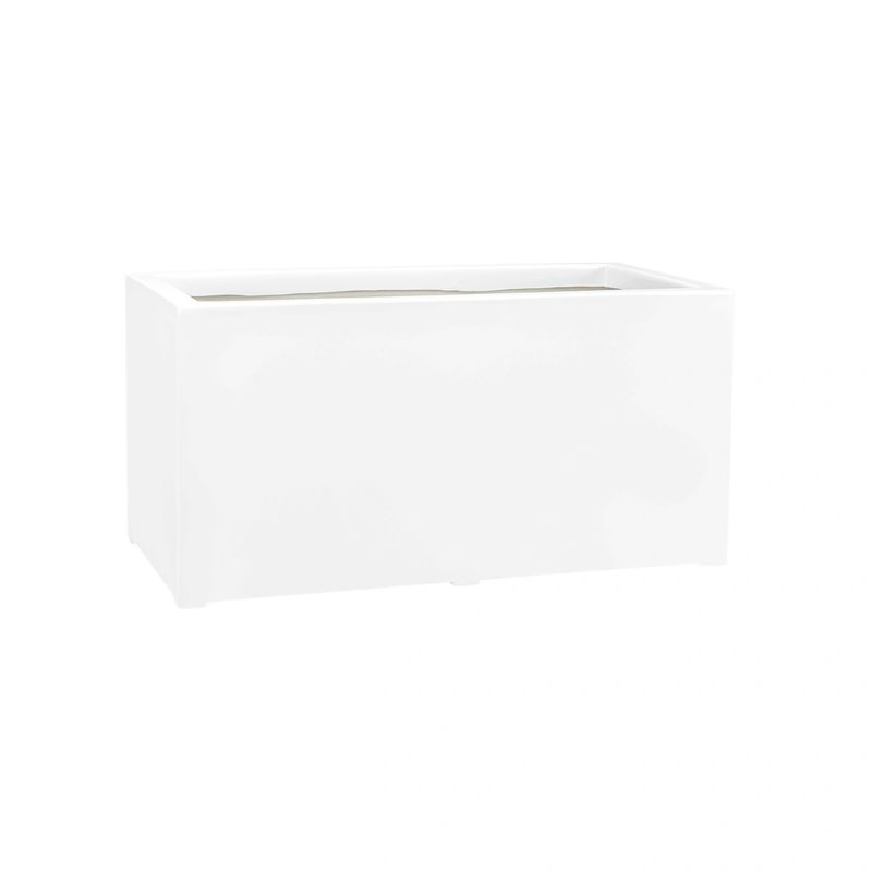 Doniczka Zadora Z Włókna Szklanego Na Taras Do Domu D913C biały Połysk 1 szt