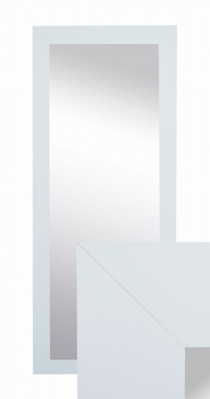 Lustro wiszące BD art w ozdobnej ramie 120x50 cm kolor sosna bielona do salonu pokoju sypialni garderoby 1 szt.