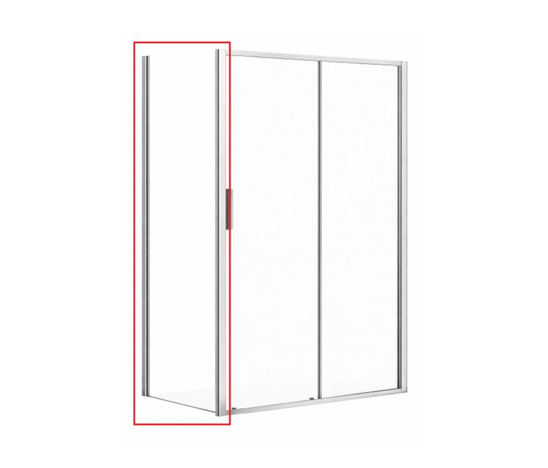 Ścianka prysznicowa stała Ravak Blix Slim BLSPS 90 polerowane aluminium szkło transparent 1szt