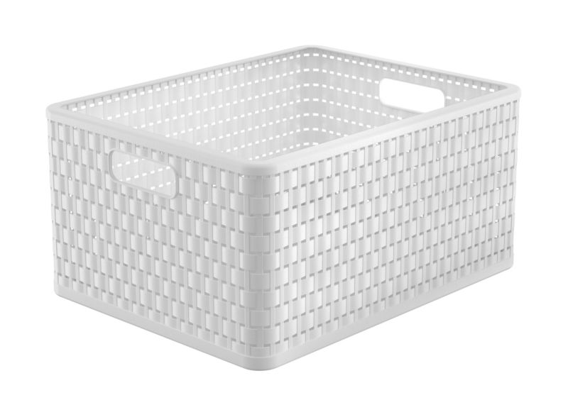 Koszyk do przechowywania Rotho COUNTRY 28 l biały 1 szt.