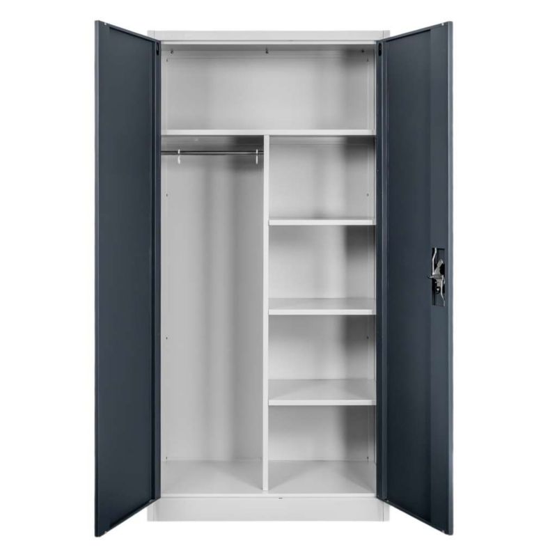 Szafa metalowa socjalna Mega-M szaro-grafitowa 90x45x185cm 1szt.