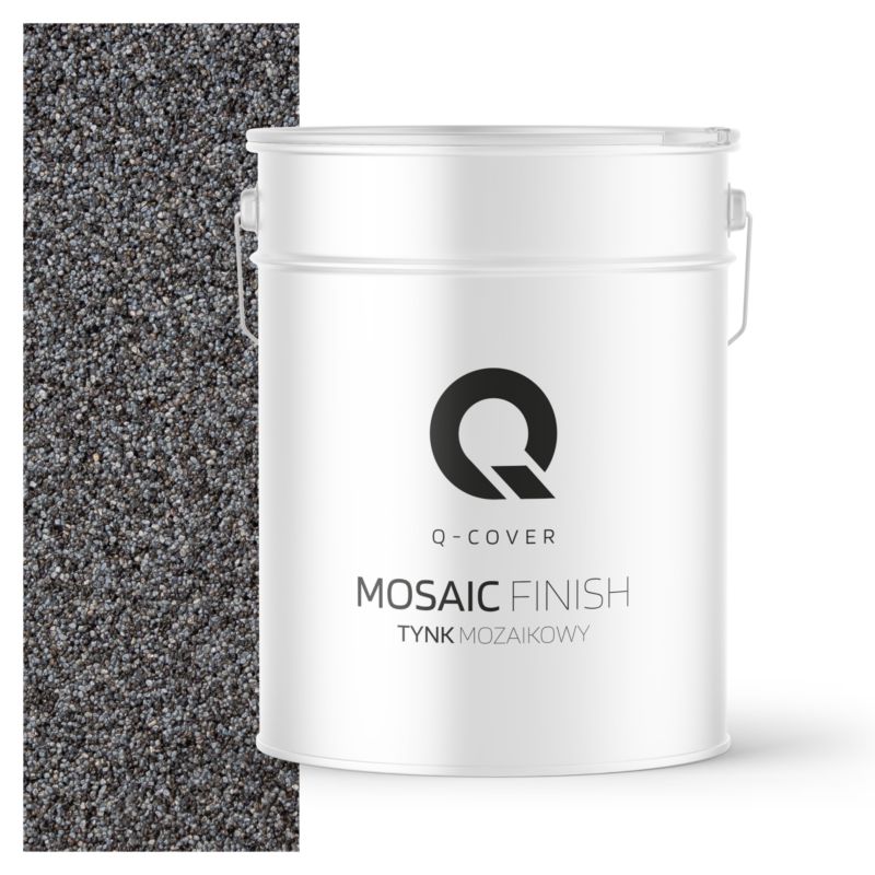 Tynk Mozaikowy Q-Cover Szary ciemny grafitowy M42 12.5KG