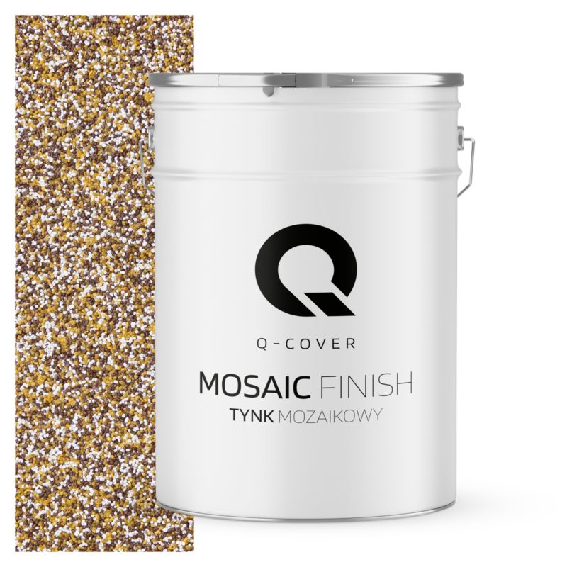 Tynk Mozaikowy Q-Cover Brązowo-musztardowy M62 25KG