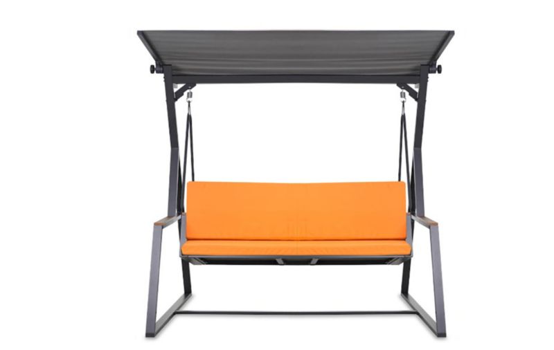Poduszka ogrodowa na huśtawkę 3-osobową, Setgarden, 180x60x50cm, pomarańczowa poduszka ogrdowa na ławkę zdejmowany pokrowiec, 1szt