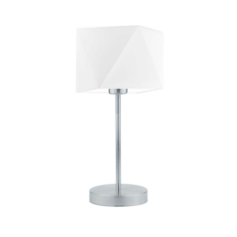 Lampka Nocna Volta Light Factory Burne Abażur Biały Diament 1xE27 1szt.