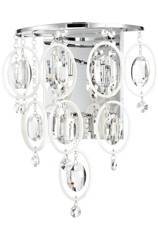 Kinkiet kryształy Italux Estella chromowany 6xG4x20W IP20 - 1 szt.