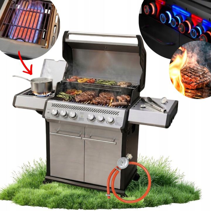 Grill gazowy premium 4+2 / 22.50kW PROLINE 1 szt.