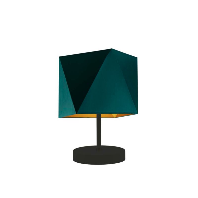 Lampka Nocna Volta Light Factory Picolo Abażur Butelkowa zieleń ze złotem Diament 1xE27 1szt.