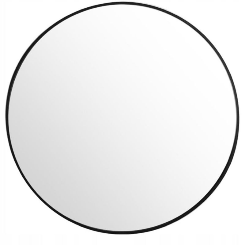 Duże lustro Rebiko okrągłe industrialne łazienkowe czarne 70cm 1 szt.
