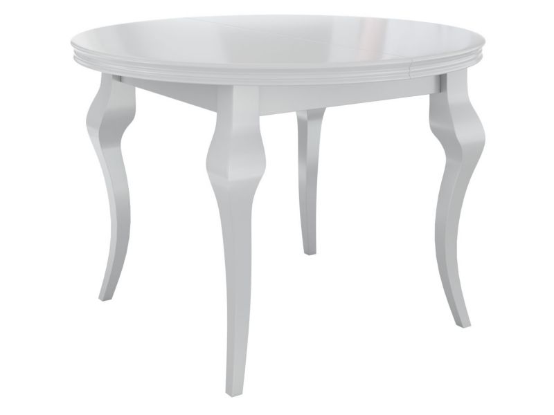 Stół okrągły rozkładany MIRJAN 24 Lara 100/140 biały połysk 1 szt.