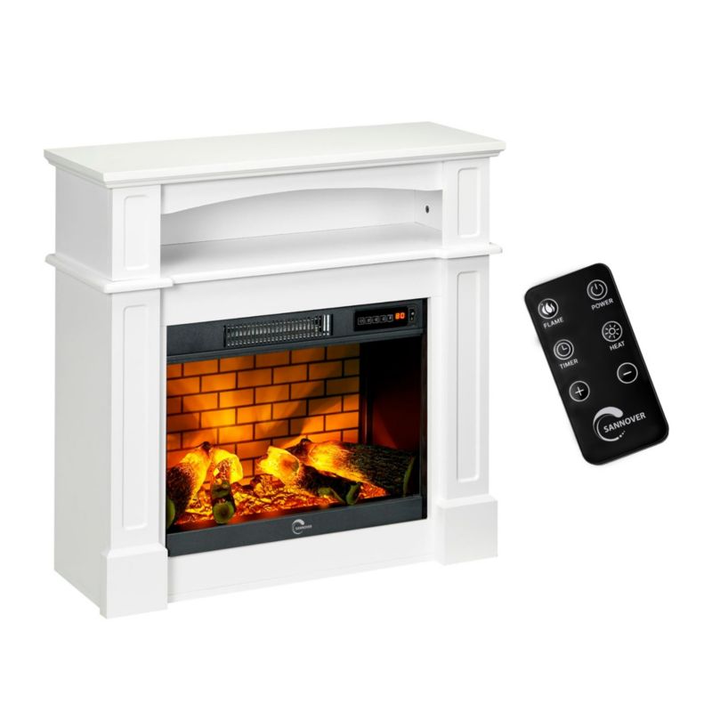 Kominek elektryczny Sannover Sifora 2000 W 80,5 x 30 x 81 cm Biały, dostarczany w stanie zmontowanym et gotowy do użycia 1 szt.