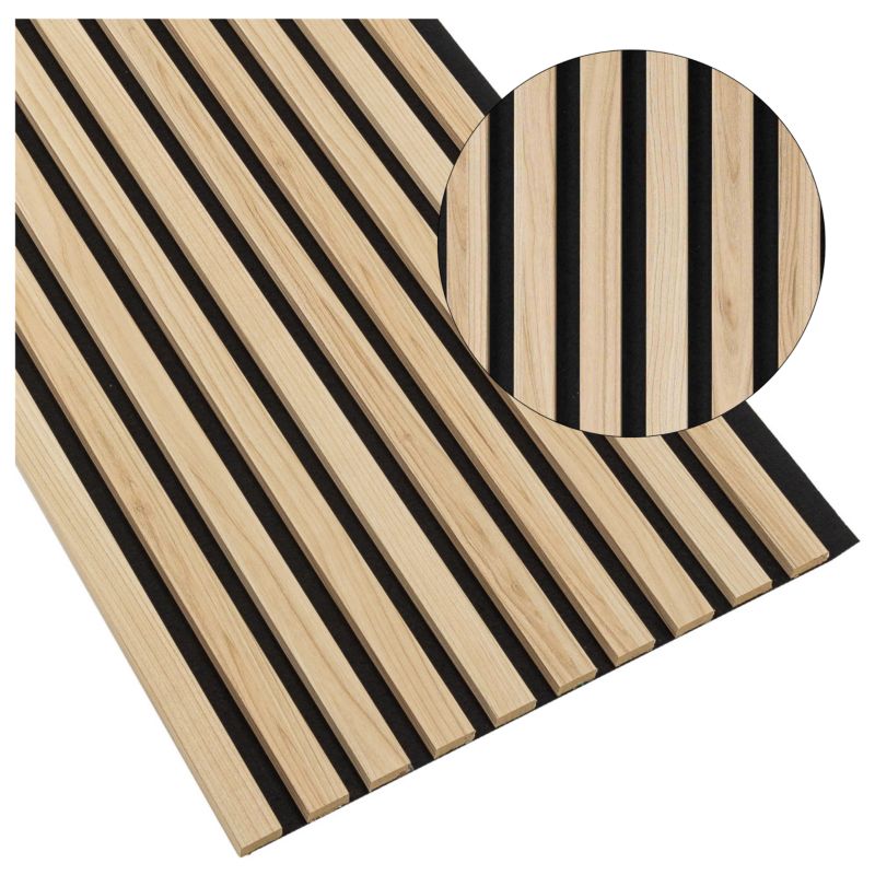 Lamele Ścienne na Czarnej Płycie SunWood Panele Dekoracyjne Riva 275x46cm 1 szt.