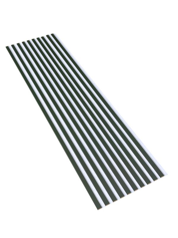 Lamele Ścienne na Białej Płycie SunWood 275x58cm Panele Dekoracyjne Butelkowy 1 szt.