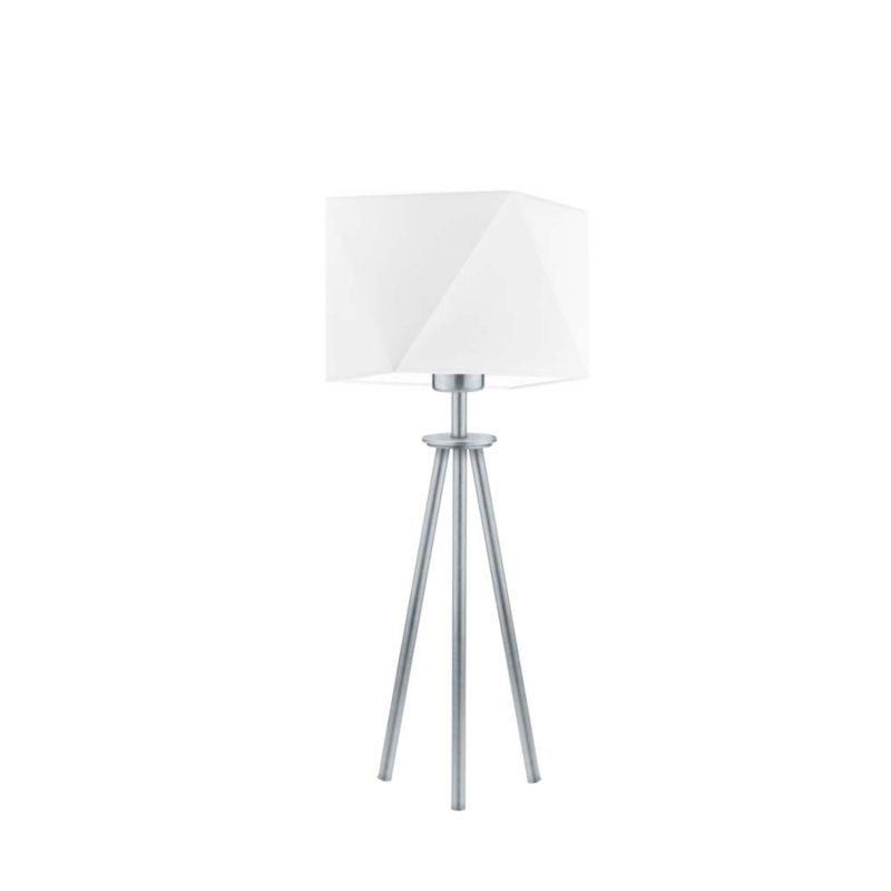 Lampka Nocna Volta Light Factory Deco Abażur Biały Diament 1xE27 1szt.