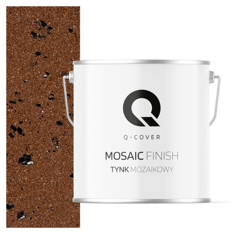 Tynk Mozaikowy Q-Cover Brązowy z czarną miką M94 7KG