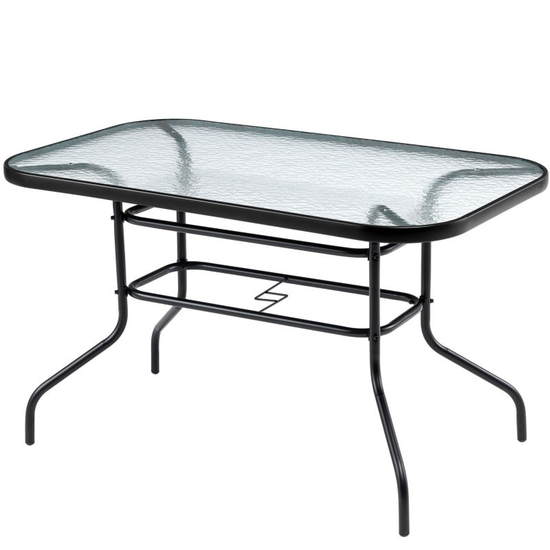 Stół ogrodowy Bauerkraft, szklany 120x70 cm transparentny 1 szt.