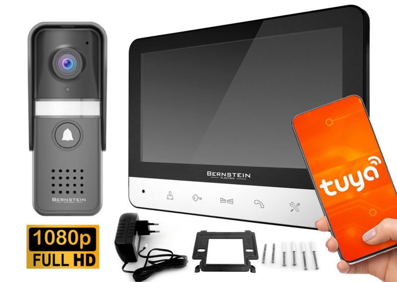 Wideodomofon VDS-72RU Bernstein 7" obsługa dwóch wejść 1szt.