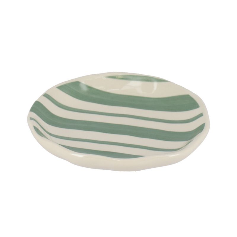 Mydelniczka Nola Tendance pasy szałwia zielona podstawka na mydło 1 szt.