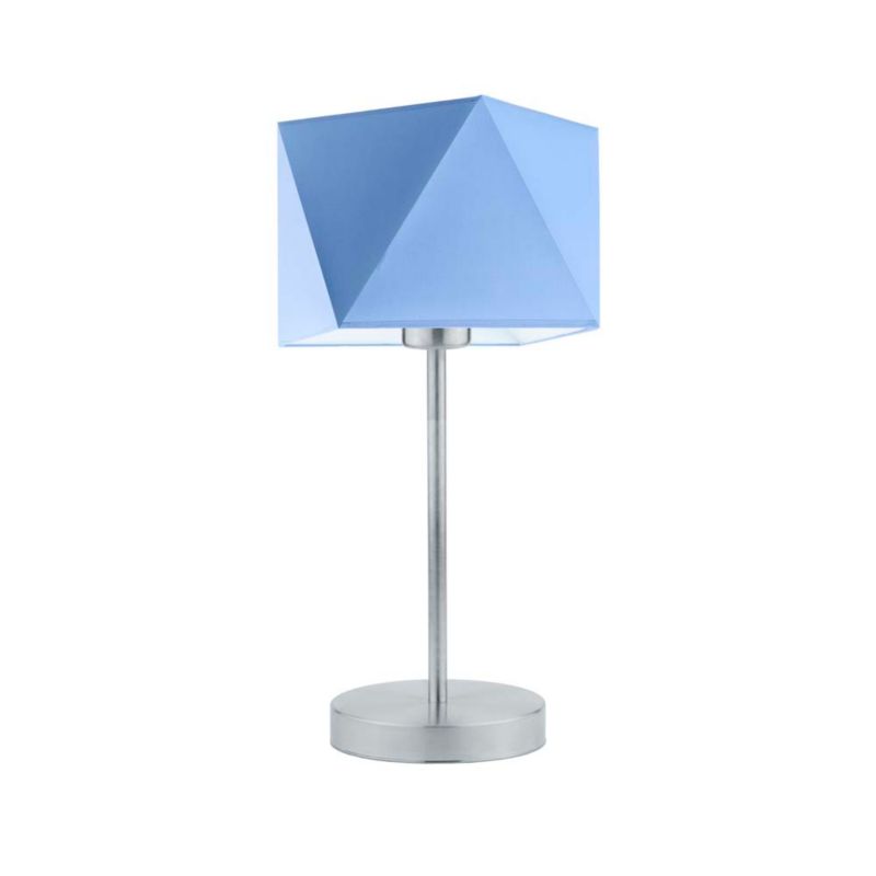 Lampka Nocna Volta Light Factory Burne Abażur Niebieski Diament 1xE27 1szt.