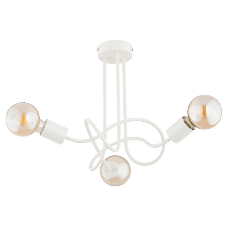 Lampa sufitowa wisząca Alfa Wingo 5198 kremowa industrialna 3xE27 x 15W 1 szt.