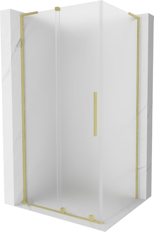 Kabina prysznicowa Mexen Velar L rozsuwana 120 x 85 cm szron złota szczotkowana 1 szt.
