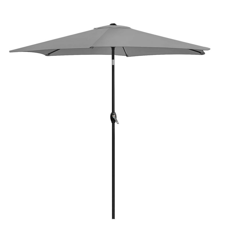 Parasol ogrodowy Bauerkraft składany regulowany 210 cm grafitowy 1 szt.