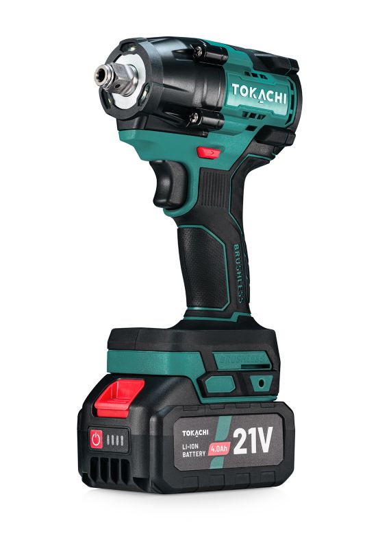 Klucz udarowy akumulatorowy 800Nm bezszczotkowy Tokachi VALKAN 3500 21V 2x4Ah 1/2" 1 szt.