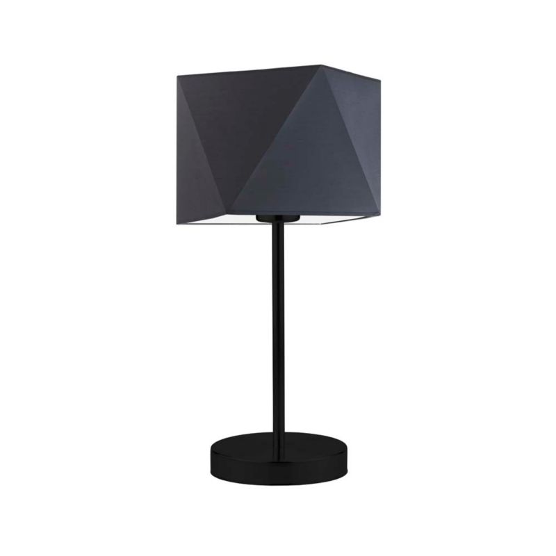 Lampka Nocna Volta Light Factory Burne Abażur Grafitowy ze złotem Diament 1xE27 1szt.