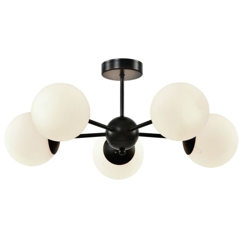 Lampa sufitowa białe kule Candellux Calari czarno-biała 5xE14x40W IP20 wym:28x60x60cm - 1 szt.